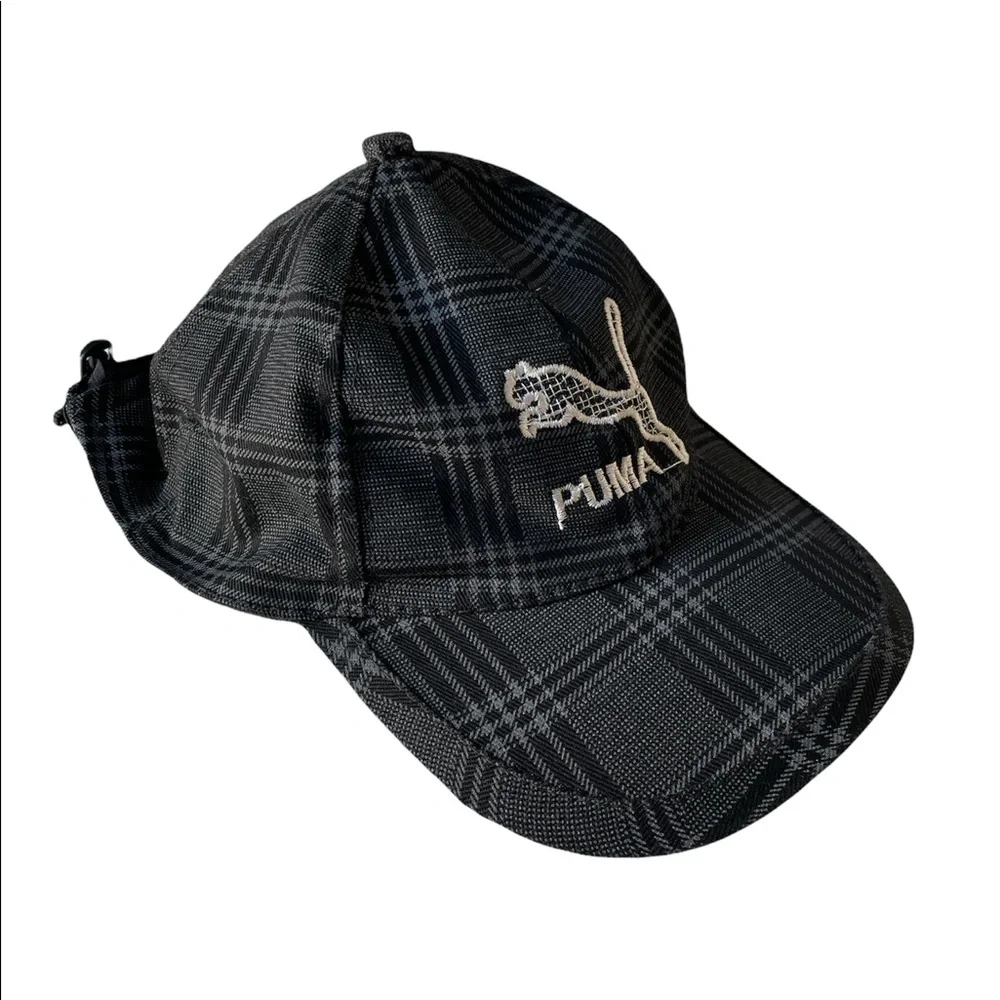 Puma adjustable plaid Gray unisex Cap Hat